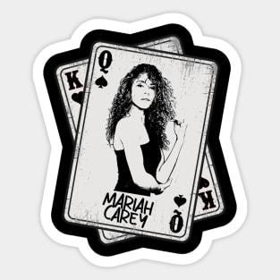 Retro Mariah Carey 80s Card Style Sticker